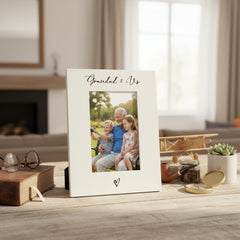 White 6x4 Portrait Picture Photo Frame Grandad & Us Heart For Fathers Day Birthday or Christmas (Copy) ukgiftstoreonline