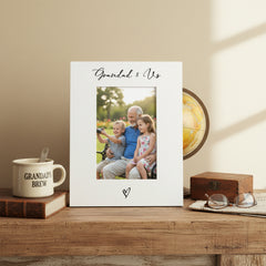 White 6x4 Portrait Picture Photo Frame Grandad & Us Heart For Fathers Day Birthday or Christmas (Copy) ukgiftstoreonline