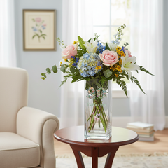 Personalised 90th Birthday Flower Vase Gift Present With Floral Numbers