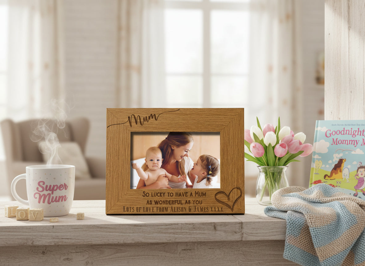 Personalised Mum As Wonderful As You Engraved Photo Frame gift Mum Photo Frame ukgiftstoreonline