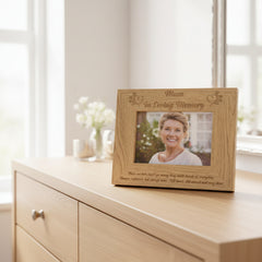 Mum Memorial Remembrance Engraved Wooden Photo Frame 4x6, 5x7, 8x10 Inches Mum Photo Frame ukgiftstoreonline