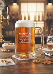 Engraved Personalised Pint Glass Beer Tankard Gift For Men personalised beer glasses ukgiftstoreonline
