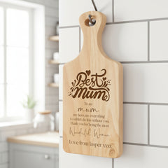 Personalised Gift For Mum Engraved Wooden Chopping Board For Kitchen Decoration