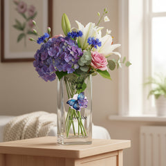 Personalised Special Mum Flower Vase Gift Present With Butterfly Personalised Flower Vase ukgiftstoreonline