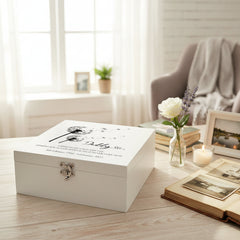 Daddy Remembrance Memorial Personalised Luxury Wooden Keepsake Memory Box