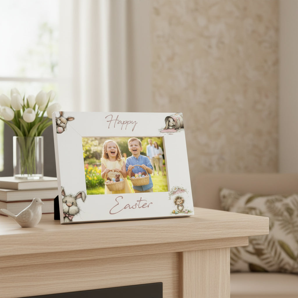 Happy Easter Picture Photo Frame Keepsake Memory Gift Photo Frame ukgiftstoreonline