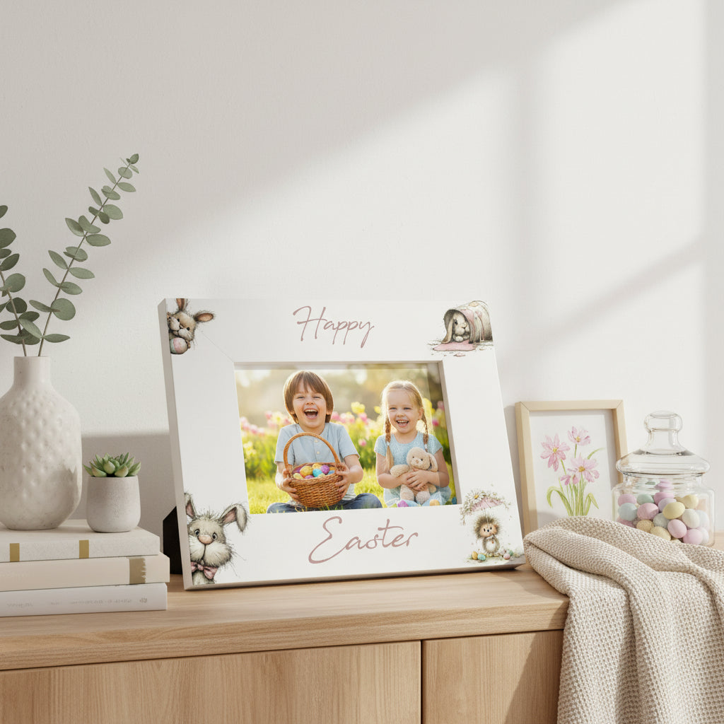 Happy Easter Picture Photo Frame Keepsake Memory Gift Photo Frame ukgiftstoreonline