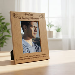 Brother In Loving Memory Remembrance Portrait Wooden Photo Frame Gift Loving Memory Remembrance ukgiftstoreonline
