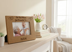 Best Mums Get Promoted To Nan Wooden Photo Frame Gift Nan Photo Frame ukgiftstoreonline