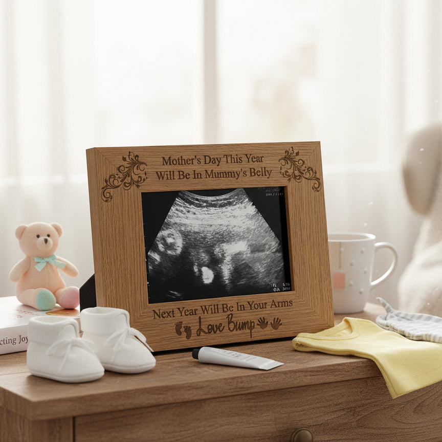 For Mum To Be Wooden Baby Scan Photo Frame Mothers Day Gift Baby Photo Frame ukgiftstoreonline