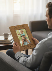 Personalised Best Uncle With Name Engraved Wooden Portrait Photo Frame Gift personalised photo frames ukgiftstoreonline