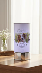 Personalised Pet Memorial Sympathy Gift Remembrance Light With Photo Personalised Lights ukgiftstoreonline