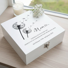 Nan Remembrance Personalised Wooden Keepsake Memory Box Keepsake Wooden box ukgiftstoreonline