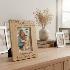 Personalised You Are The Nan Photo Frame Portrait Engraved Oak Wood Finish Nan Photo Frame ukgiftstoreonline