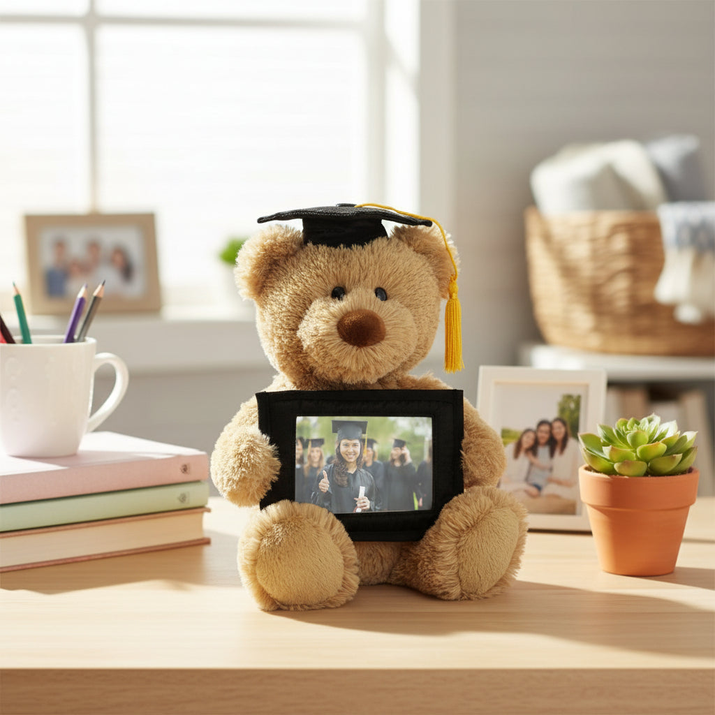Graduation Bear Gift Plush With Photo Memory Keepsake Personalised Teddy boofle online