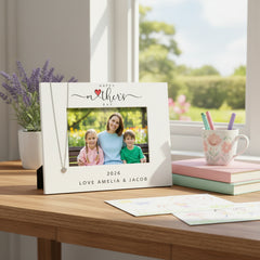 Personalised White Happy Mothers Day Photo Frame Gift Photo Frame ukgiftstoreonline
