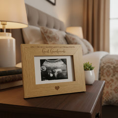 Best grandparents get promoted to great grandparents Baby Scan Frame Gift Photo Frame ukgiftstoreonline