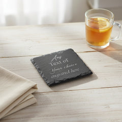 Personalised any engraving slate coaster gift suitable for Birthdays, anniversaries, mothers day fathers day, valentines and Christmas Personalised Slate Marker ukgiftstoreonline