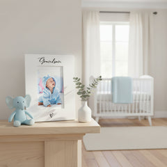 White 6x4 Portrait Picture Photo Frame Grandson Heart Photo Frame ukgiftstoreonline