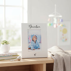 White 6x4 Portrait Picture Photo Frame Grandson Heart Photo Frame ukgiftstoreonline