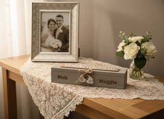 ukgiftstoreonline Personalised Wooden Wedding Certificate Holder Personalised Wedding Gift ukgiftstoreonline