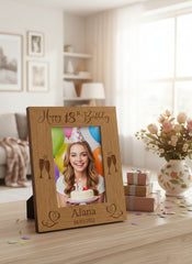 Personalised Portrait Birthday Photo Frame Gift 13th, 16th, 18th, 21st, 30th, 40th, 50th, 60th, 70th, 80th, 90th, 100 Birthday Photo Frame ukgiftstoreonline
