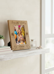 Personalised Portrait Birthday Photo Frame Gift 13th, 16th, 18th, 21st, 30th, 40th, 50th, 60th, 70th, 80th, 90th, 100 Birthday Photo Frame ukgiftstoreonline