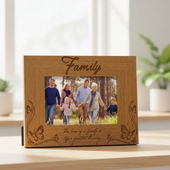Wooden Engraved Family Photo Frame Gift Life's Greatest Blessing Family Photo frame ukgiftstoreonline
