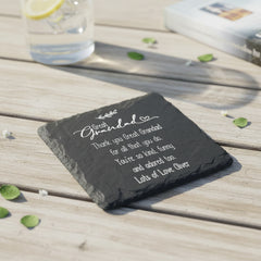 Personalised Great Grandad Sentiment Gift Engraved Slate Stone Drink Coaster Personalised Slates ukgiftstoreonline