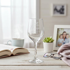 Personalised Fabulous Mum Engraved Wine Glass Gift with Sentiment Personalised Wine Glasses ukgiftstoreonline