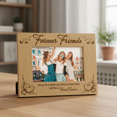 Friends Forever Wooden Photo Frame Gift Friends Photo album ukgiftstoreonline