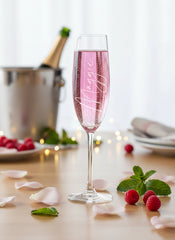 Personalised Engraved Champagne Flute Prosecco Glass Any Name Script Font Personalised Gifts ukgiftstoreonline