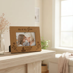 Me and My Gran Love You To The Moon Engraved Wooden Photo Frame Gift Gran Photo Frame ukgiftstoreonline