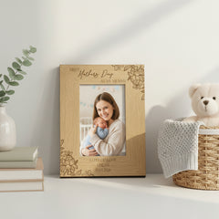 First Mother's Day as my Mummy Wooden Engraved Photo Frame 1st Mothers Day Mommy, Nanny, Grandma, Nana, Granny Mother's Day Gift personalised photo frames ukgiftstoreonline