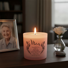 Beautiful Pink Mum Memorial Remembrance Personalised Candle Gift Tea Light Holder ukgiftstoreonline