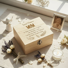 Mum In Loving Memory Engraved Wooden Keepsake Box Gift Keepsake Memory Box ukgiftstoreonline