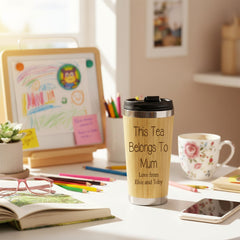 Personalised Mum Tea or Coffee Engraved Bamboo Travel Mug Gift