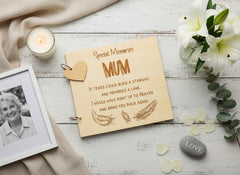 Mum Remembrance In Loving Memory Engraved Wooden Guest Book, Scrap Book or Photo Album Scrapbook ukgiftstoreonline