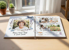 Mum Remembrance In Loving Memory Engraved Wooden Guest Book, Scrap Book or Photo Album Scrapbook ukgiftstoreonline