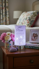 Personalised Gift For Mum Sentiment Gift LED Lamp With Quote Personalised Lights ukgiftstoreonline