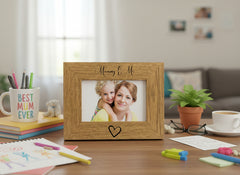 Mummy and Me Engraved Wooden Photo Frame Gift Mummy Photo Frame ukgiftstoreonline
