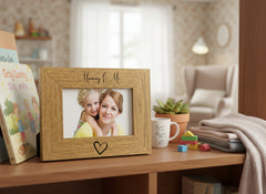 Mummy and Me Engraved Wooden Photo Frame Gift Mummy Photo Frame ukgiftstoreonline