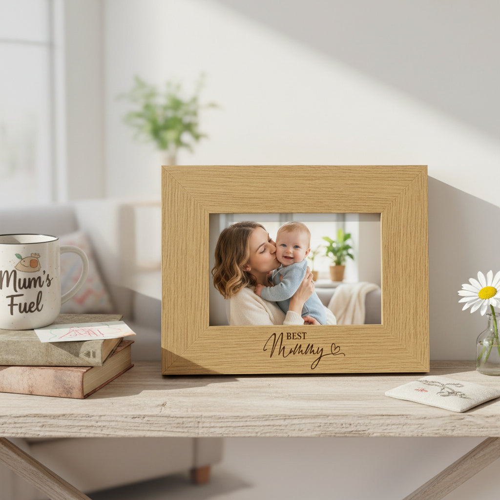 Best Mummy Landscape Engraved Wooden Photo Frame Gift Mummy Photo Frame ukgiftstoreonline