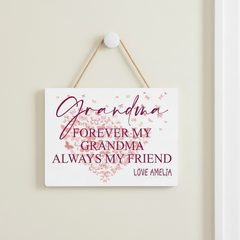 Personalised Grandma Sentiment Keepsake Plaque Gift Personalised Plaque Sign ukgiftstoreonline