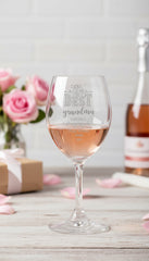 Gift For Grandma Personalised Engraved Wine Glass Personalised Champagne Glasses ukgiftstoreonline