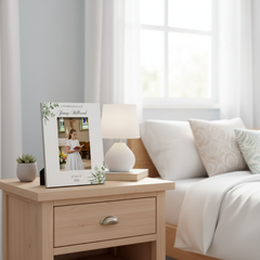 Personalised Confirmation Day Elegant Photo Frame Gift With Leaves