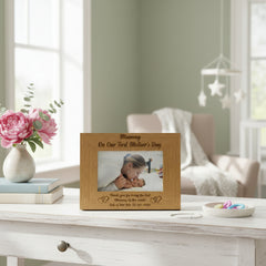 Personalised First Mother's Day Mummy Engraved Wooden Photo Frame Gift Mummy Photo Frame ukgiftstoreonline