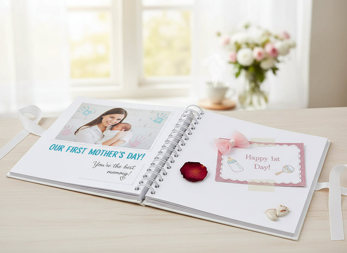 Personalised First Mothers Day Scrapbook or Photo Album Gift Scrapbook Scrapbook