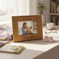 Personalised First Mothers Day as a Nana Engraved Photo Frame Landscape Photo Frame ukgiftstoreonline