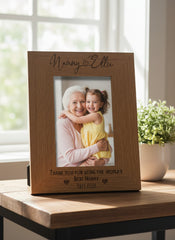 Personalised Best Nanny With Name Portrait Photo Frame Gift personalised photo frames ukgiftstoreonline